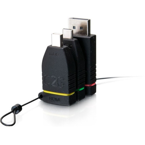 C2G Universal 4K HDMI Adapter Ring with Color Coded Mini DP DP and USB C 29878