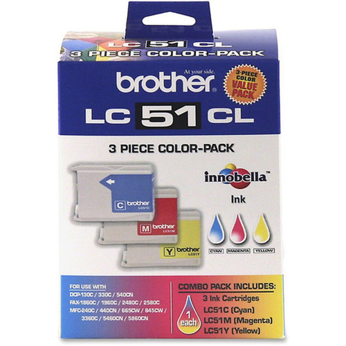 Brother LC513PKS Original Ink Cartridge - Inkjet - 400 Pages Cyan 400 Pages Yellow 400 Pages Magenta - Cyan Yellow Magenta - 1 LC513PKS