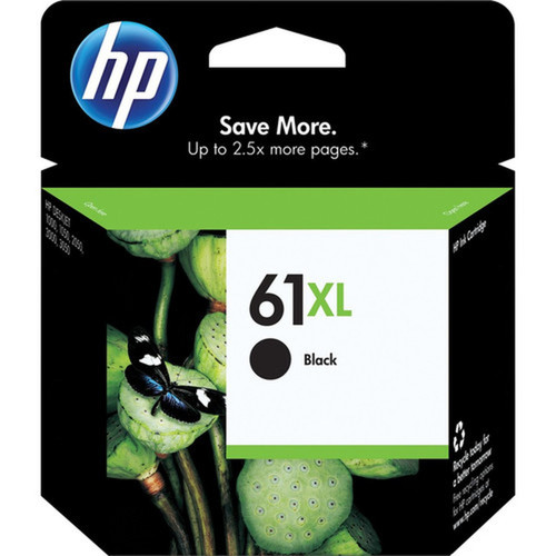 HP 61XL Original Ink Cartridge - Single Pack - Inkjet - High Yield - 430 Pages - Black - 1 Each CH563WN140