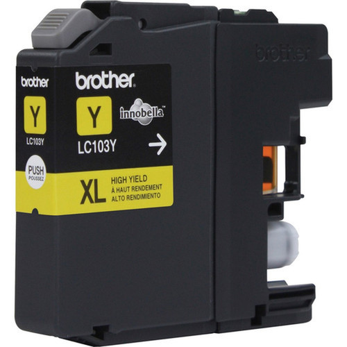 Brother Innobella Original Ink Cartridge - Inkjet - High Yield - 600 Pages - Yellow - 1 Each LC103YS