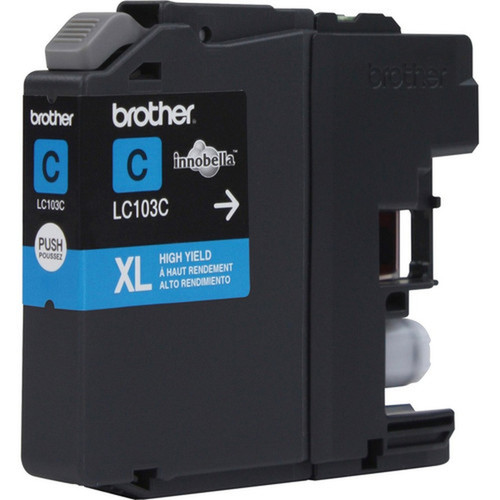 Brother Innobella Original Ink Cartridge - Inkjet - High Yield - 600 Pages - Cyan - 1 Each LC103CS