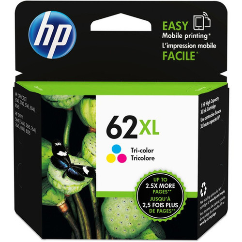 HP 62XL Original Ink Cartridge - Single Pack - Inkjet - High Yield - 415 Pages - color - 1 Each C2P07AN140