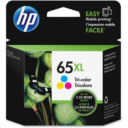 HP 65XL Original Ink Cartridge - Single Pack - Inkjet - High Yield - 300 Pages - Cyan Magenta Yellow - 1 Pack N9K03AN140
