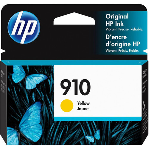 HP 910 Original Standard Yield Inkjet Ink Cartridge - Yellow - 1 Each - 315 Pages 3YL60AN140