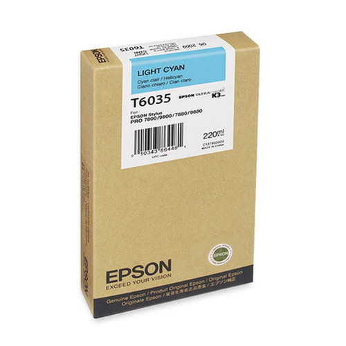 Epson Original Ink Cartridge - Inkjet - Light Cyan - 1 Each T603500
