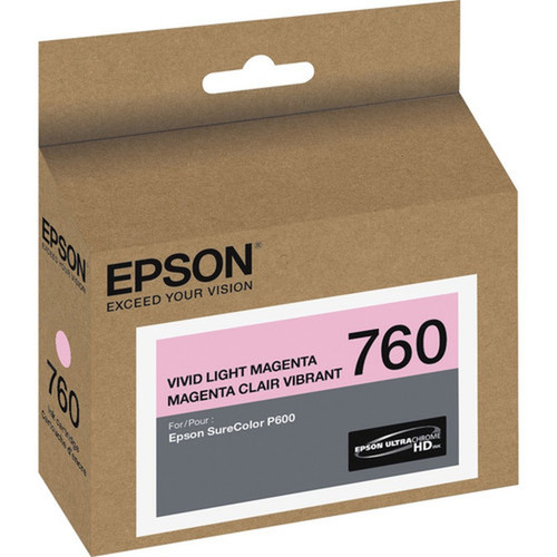 Epson UltraChrome HD T760 Original Ink Cartridge - Inkjet - Vivid Light Magenta - 1 Each T760620