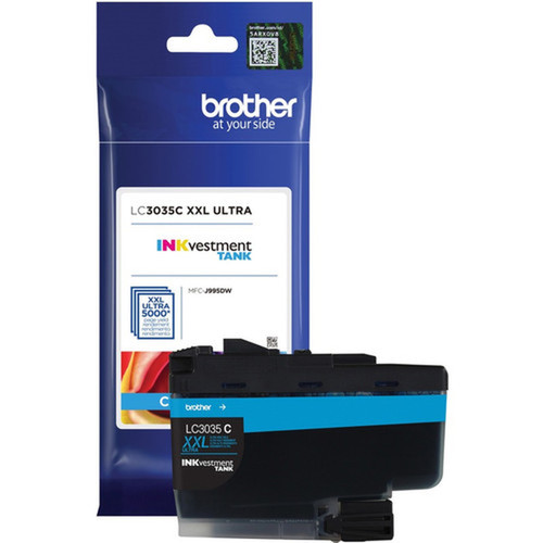 Brother INKvestment LC3035CS Original Ultra High Yield Inkjet Ink Cartridge - Cyan - 1 Each - 5000 Pages LC3035CS