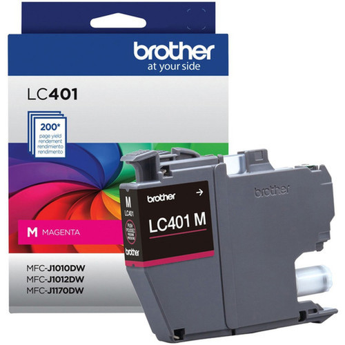 Brother LC401MS Original Standard Yield Inkjet Ink Cartridge - Single Pack - Magenta - 1 Pack - 200 Pages LC401MS