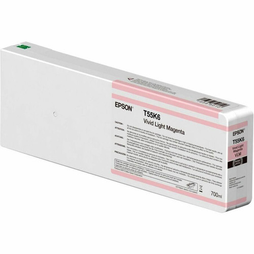 Epson UltraChrome HD Original Inkjet Ink Cartridge - Vivid Light Magenta - 1 Pack - 700 mL T55K600