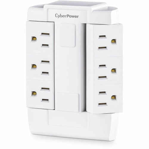 CyberPower GT600P Power Plug - 6 x NEMA 5-15R Receptacle - 125 V AC - White GT600P