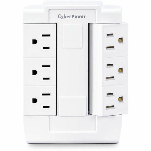 CyberPower GT600P Power Plug - 6 x NEMA 5-15R Receptacle - 125 V AC - White GT600P