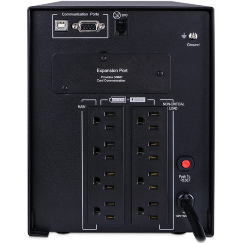 CyberPower Smart App Sinewave PR1000LCD 1000VA Pure Sine Wave Mini-Tower LCD UPS - Mini-tower - AVR - 8 Hour Recharge - 310 Minute - PR1000LCD