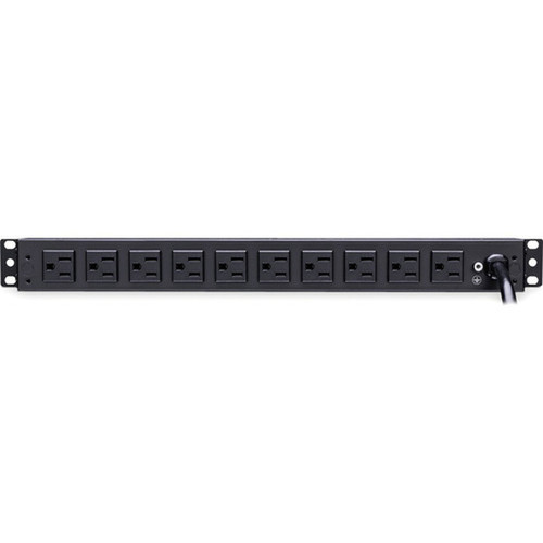 CyberPower PDU15B2F10R 12-Outlets PDU - Basic - NEMA 5-15P - 12 x NEMA 5-15R - 120 V AC - 1U - Vertical - Rack-mountable PDU15B2F10R