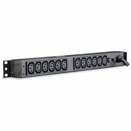 CyberPower Basic PDU20BHVT12R 12-Outlets PDU - Basic - NEMA L6-20P - 12 x IEC 60320 C13 - 230 V AC - 1U - Vertical - Rack-mountable PDU20BHVT12R