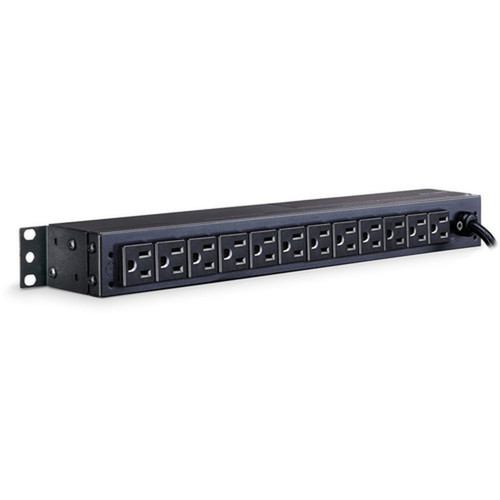 CyberPower PDU15M2F12R 14-Outlets PDU - Metered - NEMA 5-15P - 14 x NEMA 5-15R - 120 V AC - 1U - Vertical - Rack-mountable PDU15M2F12R