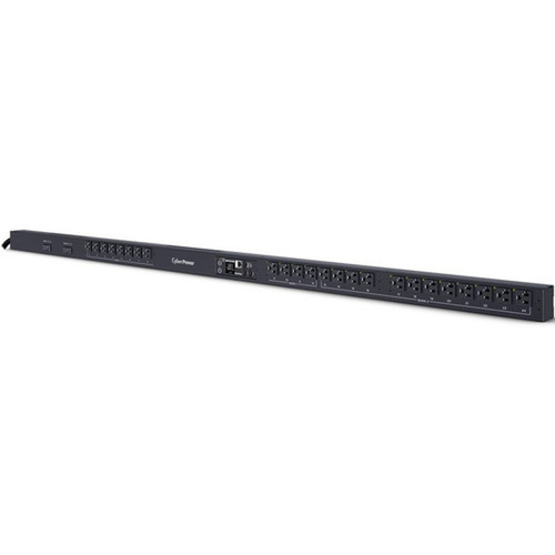 CyberPower 24-Outlets PDU - Switched - NEMA L5-30P - 24 x NEMA 5-20R - Network RJ-45 - 10 ft Cord Length - 0U - Vertical - PDU41102
