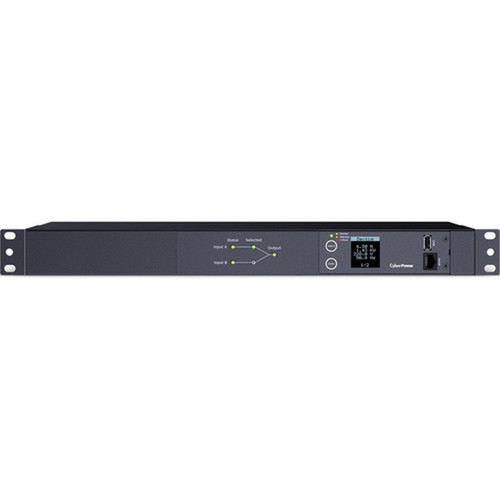 CyberPower ATS PDU24005 10-Outlets PDU - Metered Auto Transfer Switch - IEC 60320 C20 - 8 x IEC 60320 C13 2 x IEC 60320 C19 - 230 V - PDU24005