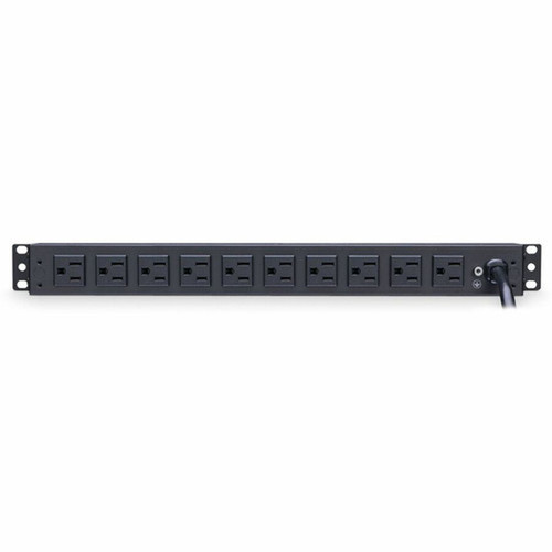 CyberPower PDU15B10R 10-Outlets PDU - Basic - NEMA 5-15P - 10 x NEMA 5-15R - 120 V AC - 1U - Vertical - Rack-mountable PDU15B10R