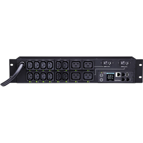 CyberPower PDU41008 16 Outlet PDU - Switched - NEMA L6-30P - 12 x IEC 60320 C13 4 x IEC 60320 C19 - 230 V AC - Network RJ-45 - 2U - PDU41008