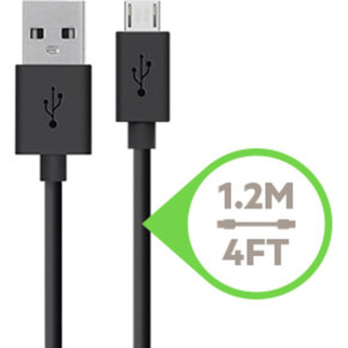 Belkin 12W USB-A Wall Charger  USB-A to Micro-USB Cable - 12 W - 4 ft Cable - 5 V DC240 A Output F8M886TT04-BLK