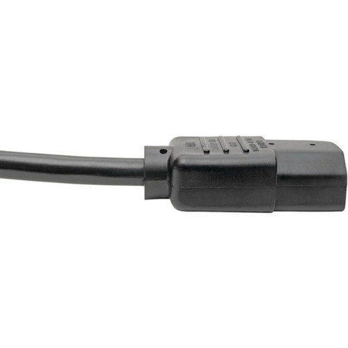 Tripp Lite 6ft Power Cord Piggyback Cable 5-15PR to C13 13A 16AWG 6 - For Computer Monitor - 125 V AC  13 A - Black - 6 ft Cord - P006-006-515MF