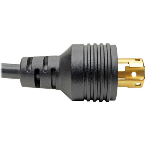 Tripp Lite 1ft Power Cord Adapter Cable 5-15P to 5-15R Heavy Duty 15A 14AWG 1 - 120 V AC  15 A - Black - 1 ft Cord Length - NEMA  P025-001