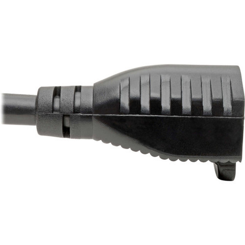Tripp Lite 1ft Power Cord Adapter Cable 5-15P to 5-15R Heavy Duty 15A 14AWG 1 - 120 V AC  15 A - Black - 1 ft Cord Length - NEMA  P025-001