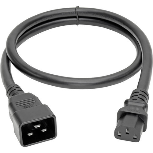 Tripp Lite 3ft PDU Power Cord Cable C13 to C20 Heavy Duty 15A 12AWG 3 - For PDU Computer Server UPS Network Device - 120 V AC  V P032-003
