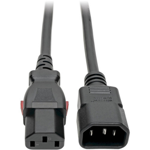 Tripp Lite by Eaton P004-L01 Power Extension Cord - For Computer Server Printer Monitor PDU UPS PC - Black - 1 ft Cord Length - P004-L01