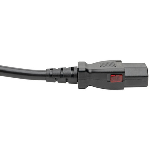 Tripp Lite by Eaton P004-L01 Power Extension Cord - For Computer Server Printer Monitor PDU UPS PC - Black - 1 ft Cord Length - P004-L01