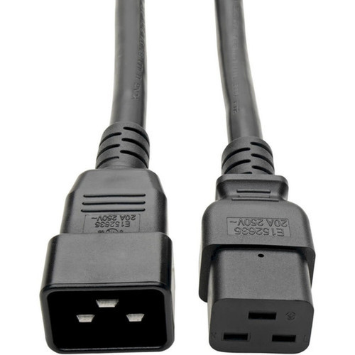 Tripp Lite 6ft Power Cord Extension Y Splitter Cable C19 to C20 20A 12AWG 6 - For Computer Server - 110 V AC  20 A 220 V AC - - 6 P036-006-2C19