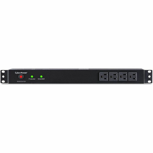 CyberPower Rackbar Surge Suppressor RM 1U RKBS15S4F12R 15A 16-Outlet - 16 x NEMA 5-15R - 3600 J - 120 V AC Input - 120 V AC Output - RKBS15S4F12R