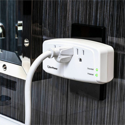 CyberPower CSB300W Essential 3-Outlets Surge Suppressor Wall Tap Plug - Plain Brown Boxes - 3 x NEMA 5-15R - 900 J - 125 V Input CSB300W