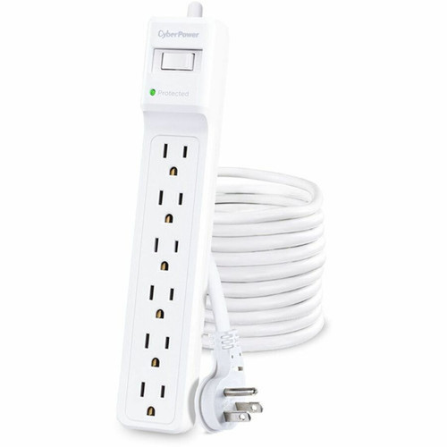 CyberPower B625 Essential 6 - Outlet Surge Protector with 1500 J Surge Suppression - Clamping Voltage 600V 15 ft Cord NEMA 5-15P - B625
