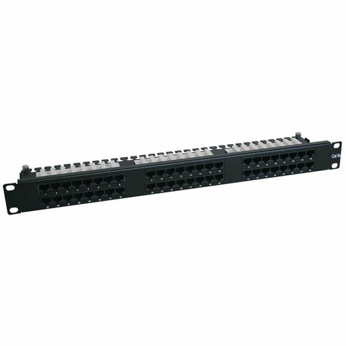 Tripp Lite 48-Port Cat6 Cat5 Patch Panel High Density 110 Punch down Rackmount 1URM TAA - 48 x RJ-45 (Fleet Network)