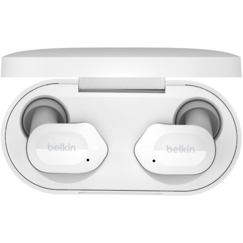 Belkin SOUNDFORM Play True Wireless Earbuds - Stereo - USB Type C - True Wireless - Bluetooth - Earbud - Binaural - In-ear - Noise - AUC005BTWH