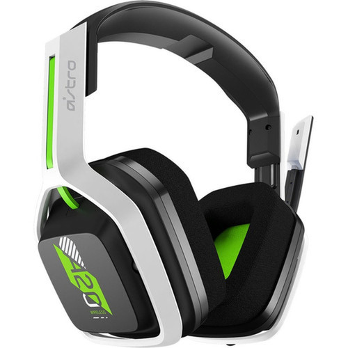 Logitech A20 Gaming Headset - Stereo - Wireless - RF - Over-the-head - Binaural - WhiteGreen 939-001882