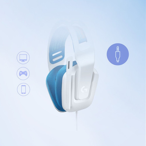 Logitech G335 Wired Gaming Headset - Stereo - Mini-phone 35mm - Wired - 36 Ohm - 20 Hz - 20 kHz - On-ear - Binaural - Ear-cup - - 981-001017