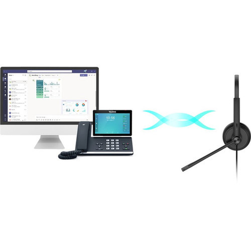 Yealink USB Wired Headset - Stereo - USB - Wired - 32 Ohm - 20 Hz - 20 kHz - Over-the-head - Binaural - Supra-aural - 39 ft Cable - - UH34 DUAL TEAMS