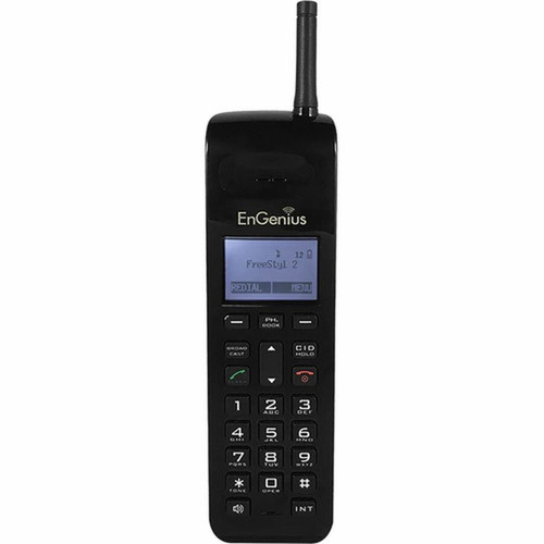 EnGenius FreeStyl 2 Handset - Cordless - Headset Port - 550 Hour Battery Talk Time - Black FREESTL 2 HC