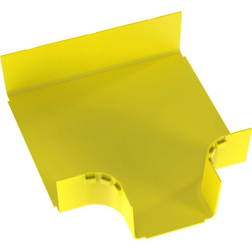 Panduit FiberRunnerreg Horizontal Tee 90deg 12x4 Yellow - Yellow - 1 - 176 Length - Polycarbonate FRT12X4W6LYL
