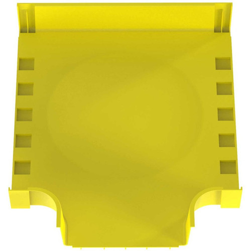 Panduit FiberRunnerreg Horizontal Tee - Yellow - 1 - 30 Length - Polycarbonate FRT24X4W12LYL