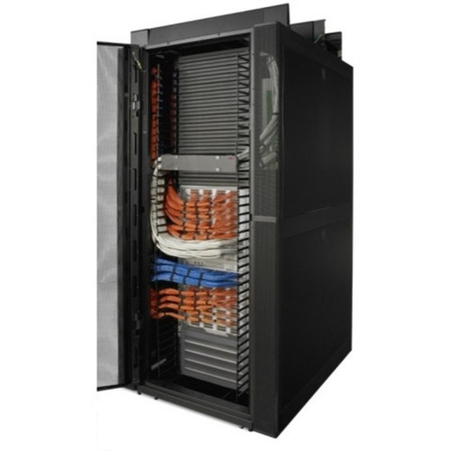 APC by Schneider Electric Vertical Cable Manager for NetShelter SX Networking Enclosures Qty 4 - Cable Pass-through - Black - 1 - - AR7717A