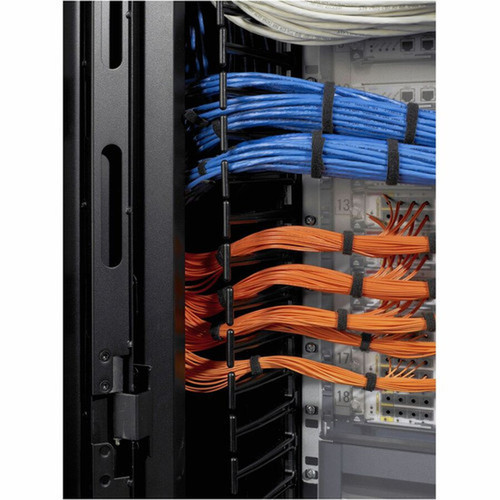 APC by Schneider Electric Vertical Cable Manager for NetShelter SX Networking Enclosures Qty 4 - Cable Pass-through - Black - 1 - - AR7717A