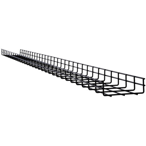 Tripp Lite by Eaton Wire Mesh Cable Tray - 150 x 50 x 3000 mm 6 in x 2 in x 10 ft 10 Pack - Cable Tray - Black Powder Coat - 10 SRWB6210STR10