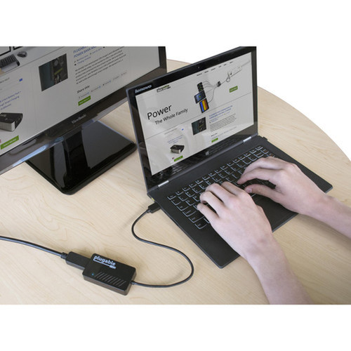 Plugable USB 30 4K DisplayPort Adapter for Multiple Monitors - 1 Pack - USB 30 - 1 x DisplayPort Digital AudioVideo Female - 3840 x UGA-4KDP