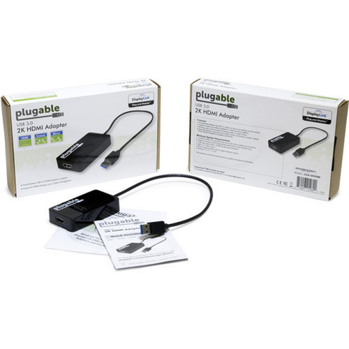 Plugable USB 30 to HDMI Video Graphics Adapter with Audio for Multiple Monitors - USB 30 - HDMI HDMI 14 Digital AudioVideo Female UGA-2KHDMI