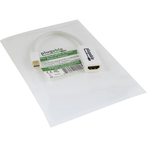 Plugable Mini Displayport TO HDMI Adapter Passive - HDMIMini DisplayPort AV Cable for Monitor Desktop Computer TV Tablet PC - MDPM-HDMIF