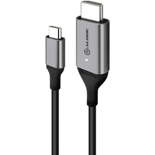 Alogic USB-C Male to HDMI Male Cable - Ultra Series - 4K 60Hz - Space Grey - 1m - 33 ft HDMIUSB AV Cable for Monitor TV MAC ULCHD01-SGR