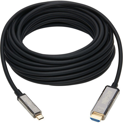 Tripp Lite by Eaton U444F3-15M-H4K6 Fiber Optic AudioVideo Cable - 492 ft Fiber Optic AV Cable for AudioVideo Device MacBook POS U444F3-15M-H4K6